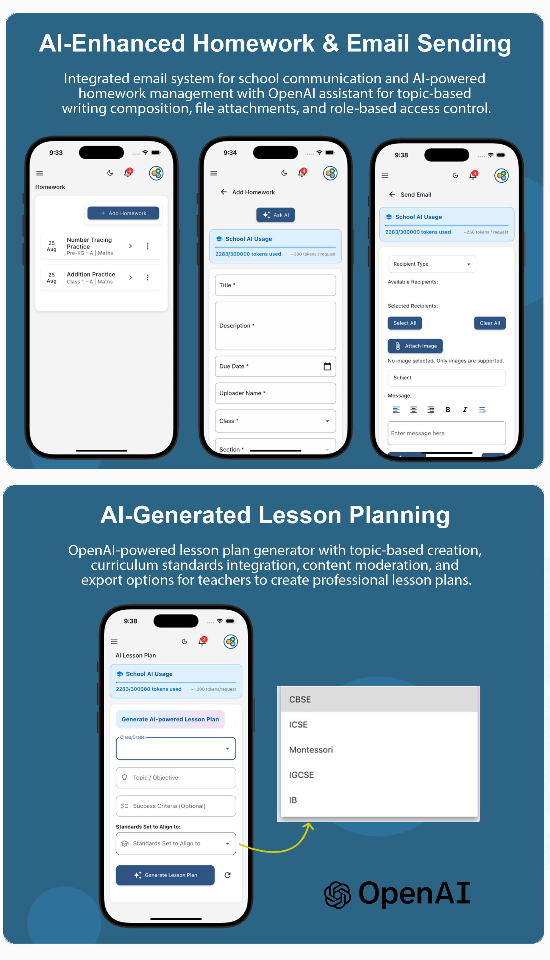 AI-assisted homework and lesson planning